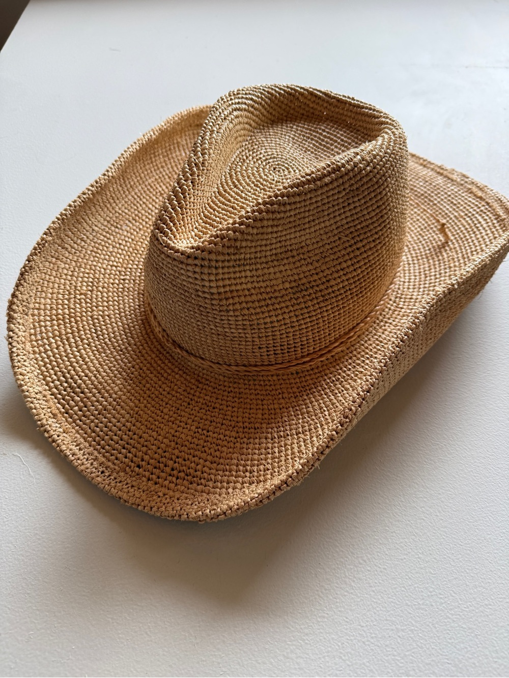 WEST VON Raffia Cowboy hat style Brooks